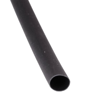 Auveco Heat Shrink Tube, Thin Wall, 2:1 I.D. Shrink Ratio, Black, 6 in, 25 PK 18697